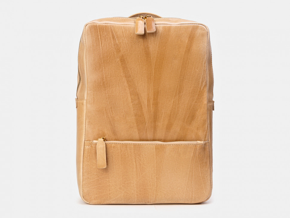Мужской кожаный портфель-рюкзак Alexander TS R0027 Beige фото 1 &mdash; 2chemodana