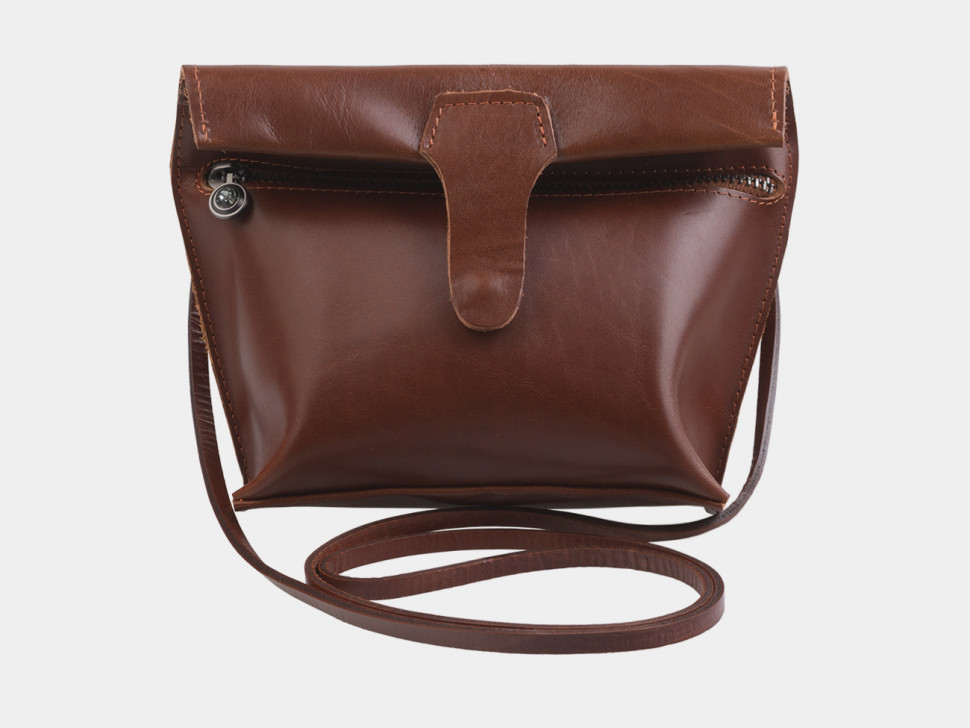 Женский кожаный клатч Alexander TS KB002 Cognac фото 1 &mdash; 2chemodana