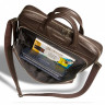 Мужская кожаная деловая сумка для документов BRIALDI Pasteur BR12052FI relief brown фото 7 &mdash; 2chemodana