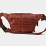 Женская кожаная сумка на пояс Alexander TS KB0015 Cognac Croco фото 3 &mdash; 2chemodana