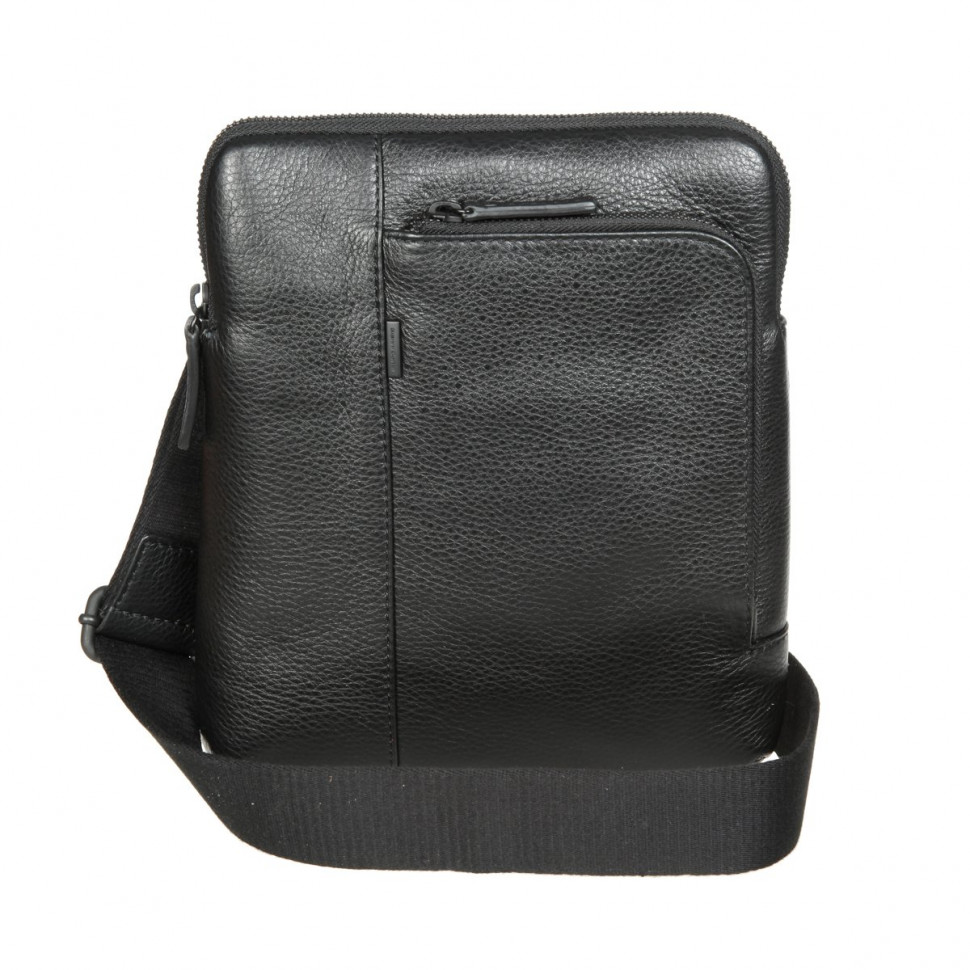 Мужская кожаная сумка через плечо Gianni Conti 1812280 black фото 1 &mdash; 2chemodana