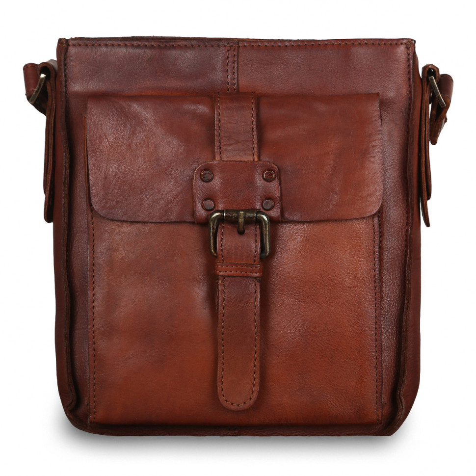 Мужская кожаная сумка Ashwood Leather 7993 Rust фото 1 &mdash; 2chemodana