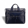 Вместительная кожаная мужская деловая сумка BRIALDI Manchester BR03290VO navy фото 2 &mdash; 2chemodana