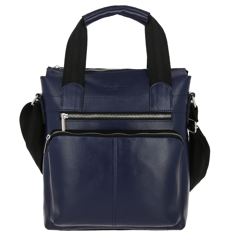 Мужская кожаная сумка для документов Versado VG07-2 navy фото 1 &mdash; 2chemodana