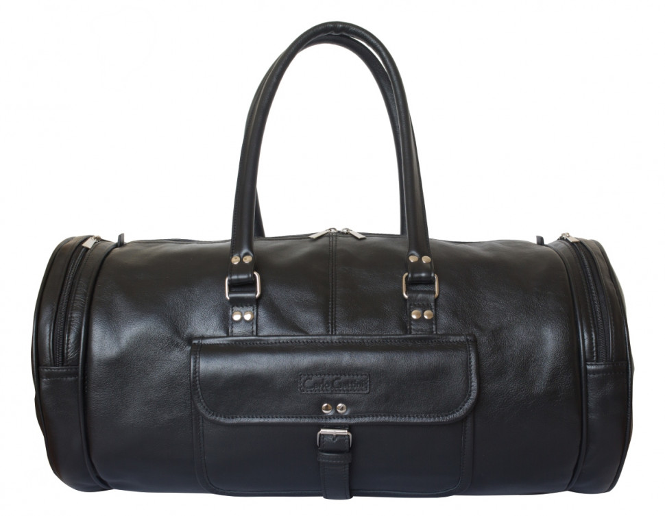 Кожаная дорожная сумка Carlo Gattini Classico Belforte 4011-01 black фото 1 &mdash; 2chemodana