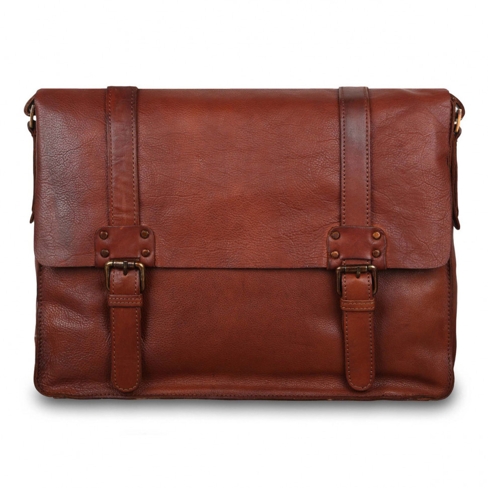 Мужская кожаная сумка Ashwood Leather 7996 Rust фото 1 &mdash; 2chemodana