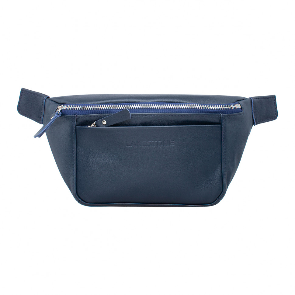 Женская кожаная сумка на пояс Lakestone Lee Dark Blue фото 1 &mdash; 2chemodana