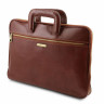 Мужской кожаный портфель для документов Tuscany Leather Caserta TL142070 коричневый фото 2 &mdash; 2chemodana