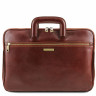 Мужской кожаный портфель для документов Tuscany Leather Caserta TL142070 коричневый фото 9 &mdash; 2chemodana
