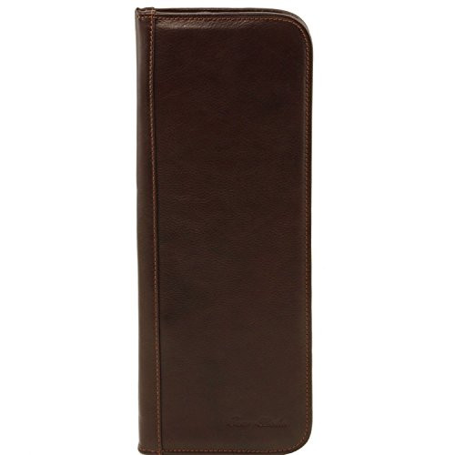 Мужской кожаный футляр для галстуков Tuscany Leather TL141291 черный фото 1 &mdash; 2chemodana