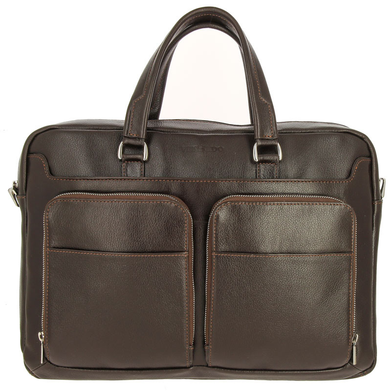 Мужская кожаная деловая сумка Versado VG1006-15 brown фото 1 &mdash; 2chemodana