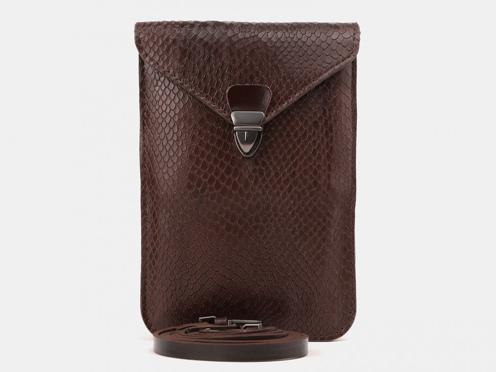 Женская кожаная сумка Alexander TS SW10B Brown Piton фото 1 &mdash; 2chemodana