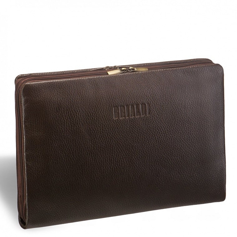 Мужская кожаная папка для документов BRIALDI Wright BR12054TD relief brown фото 1 &mdash; 2chemodana