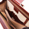 Мужской кожаный портфель-саквояж с 3 отделениями Tuscany Leather Canova TL141826 темно-коричневый фото 7 &mdash; 2chemodana