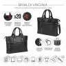 Мужская кожаная деловая сумка BRIALDI Virginia BR44557NY relief black фото 19 &mdash; 2chemodana