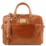 Мужская кожаная деловая сумка Tuscany Leather Urbino TL141894 мед фото 11 &mdash; 2chemodana