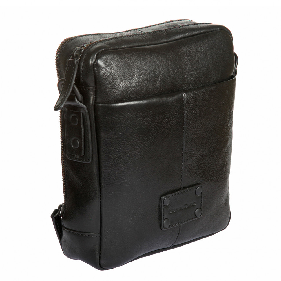 Мужская кожаная сумка через плечо Gianni Conti 1132312 black фото 1 &mdash; 2chemodana