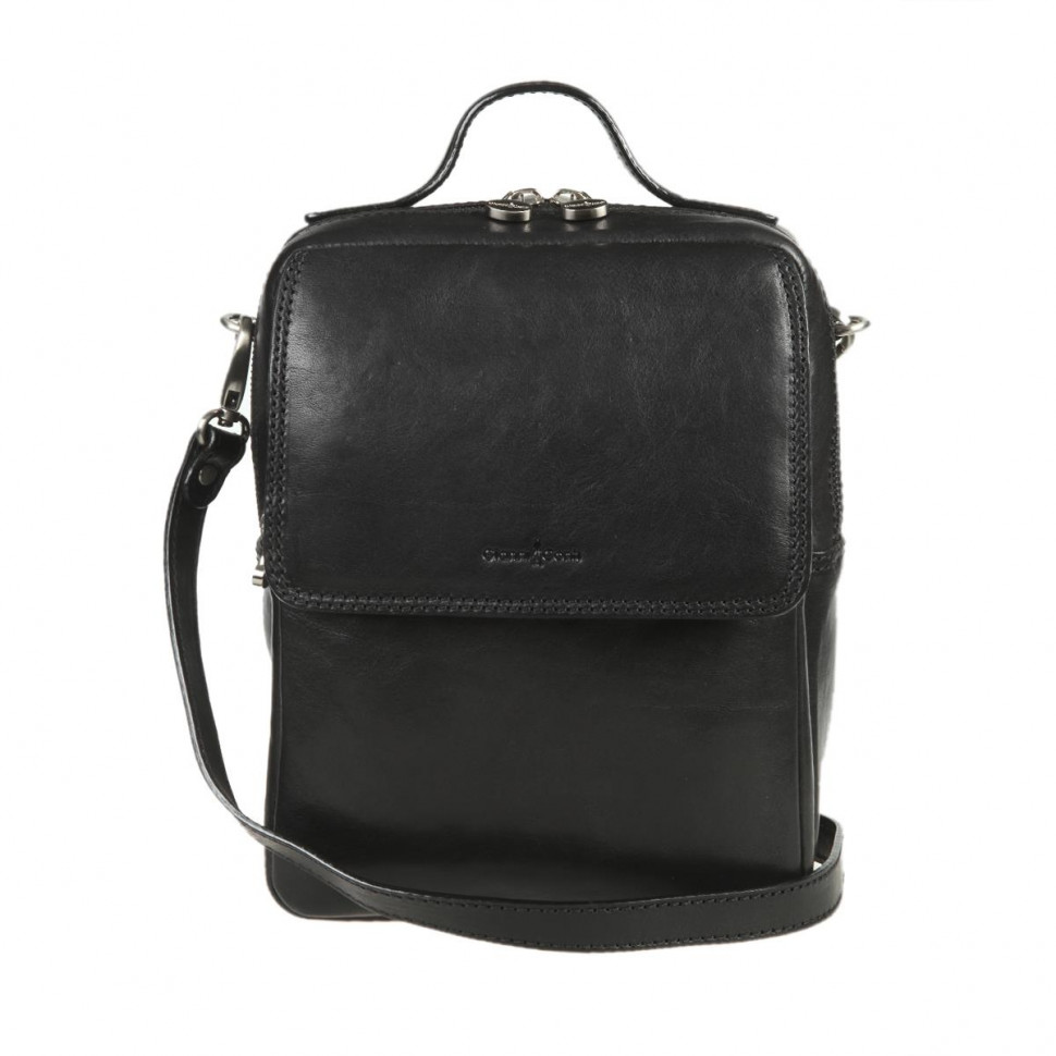 Мужская кожаная сумка Gianni Conti 912306 black фото 1 &mdash; 2chemodana