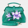 Женская кожаная сумка Alexander TS W0013 Green Croco Лилии фото 5 &mdash; 2chemodana