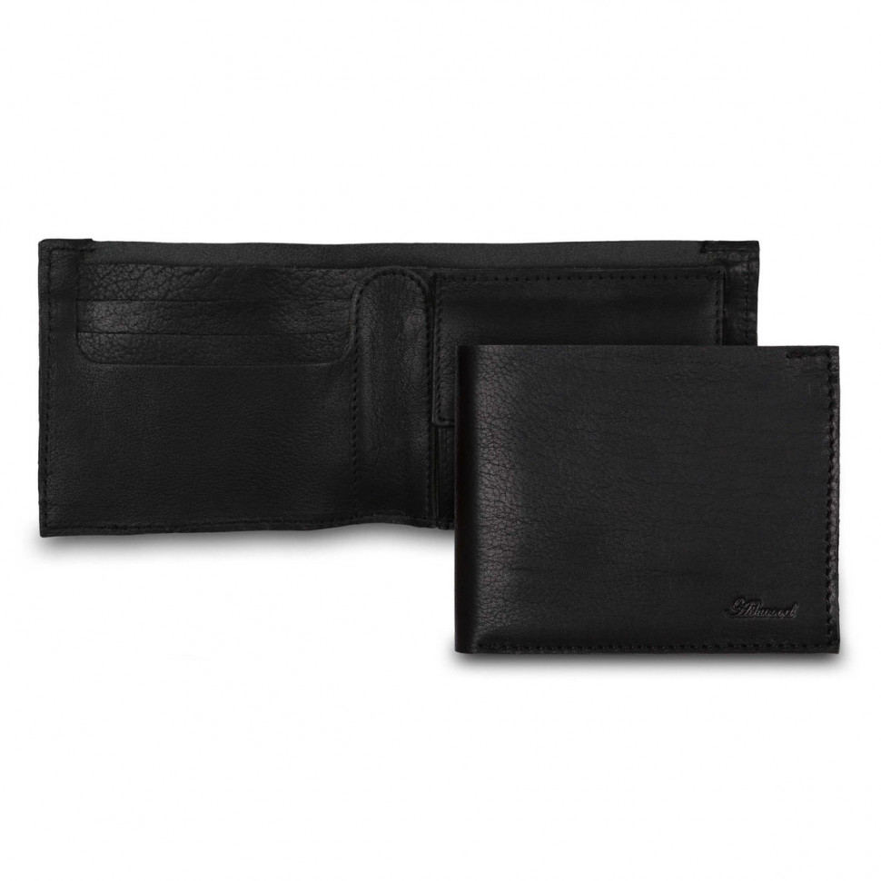 Мужской кожаный бумажник Ashwood Leather 2003 Black фото 1 &mdash; 2chemodana