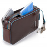 Мужская кожаная визитка Piquadro AC4221B2/BLU2 синий фото 2 &mdash; 2chemodana