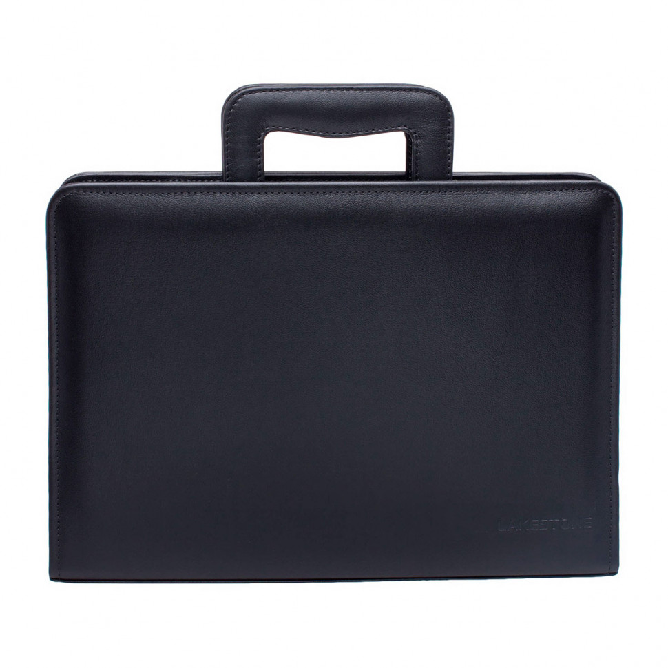 Мужская кожаная папка для документов LAKESTONE Elton 961007M/BL Black фото 1 &mdash; 2chemodana