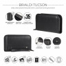 Мужской кожаный клатч BRIALDI Tucson relief black BR44382UL фото 10 &mdash; 2chemodana