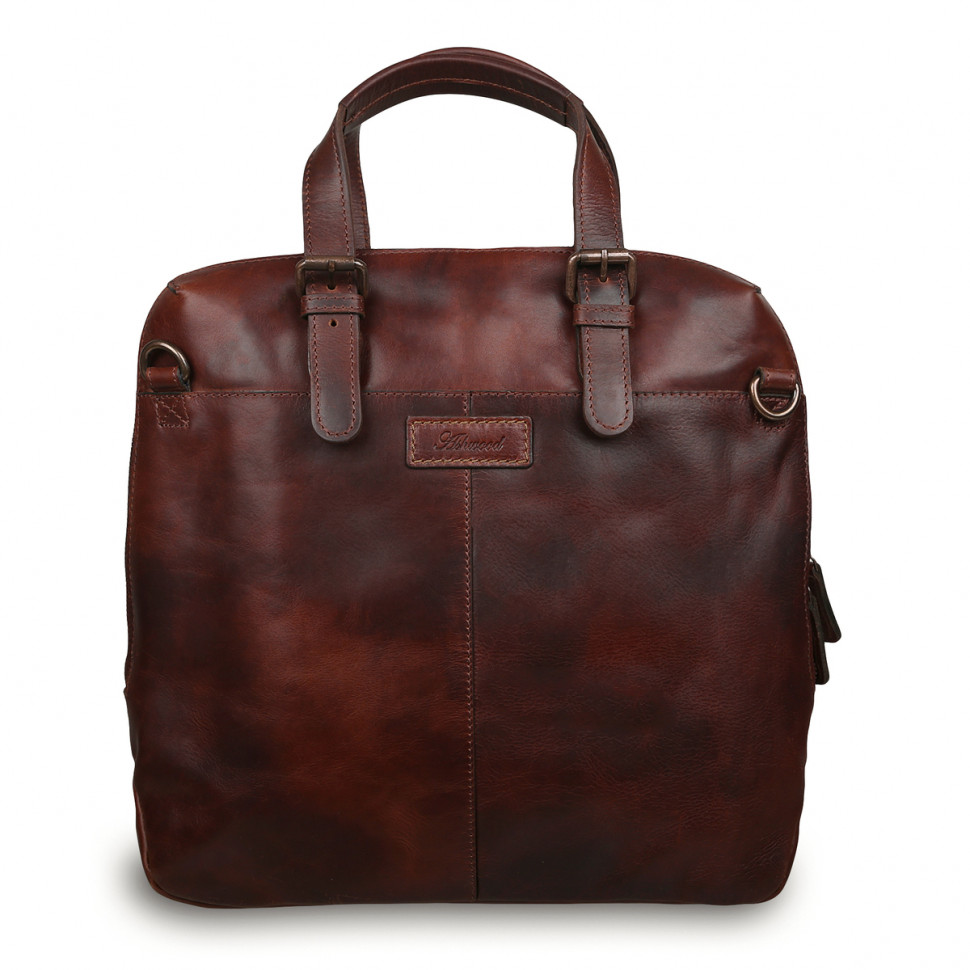 Мужская кожаная деловая сумка Ashwood Leather Lauren Vintage Tan фото 1 &mdash; 2chemodana