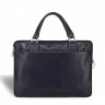 Мужская кожаная деловая сумка SLIM-формата BRIALDI Ostin BR03207UD navy фото 3 &mdash; 2chemodana