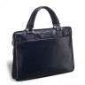 Мужская кожаная деловая сумка SLIM-формата BRIALDI Ostin BR03207UD navy фото 6 &mdash; 2chemodana