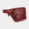 Женская кожаная сумка на пояс Alexander TS KB0015 Bordo Croco фото 2 &mdash; 2chemodana