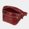 Женская кожаная сумка на пояс Alexander TS KB0015 Bordo Croco фото 4 &mdash; 2chemodana