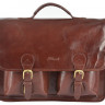 Мужской кожаный портфель Ashwood Leather 8190 Chestnut Brown фото 1 &mdash; 2chemodana