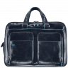 Мужская кожаная сумка для документов и ноутбука Piquadro CA2765B2/BLU2 темно-синий фото 17 &mdash; 2chemodana