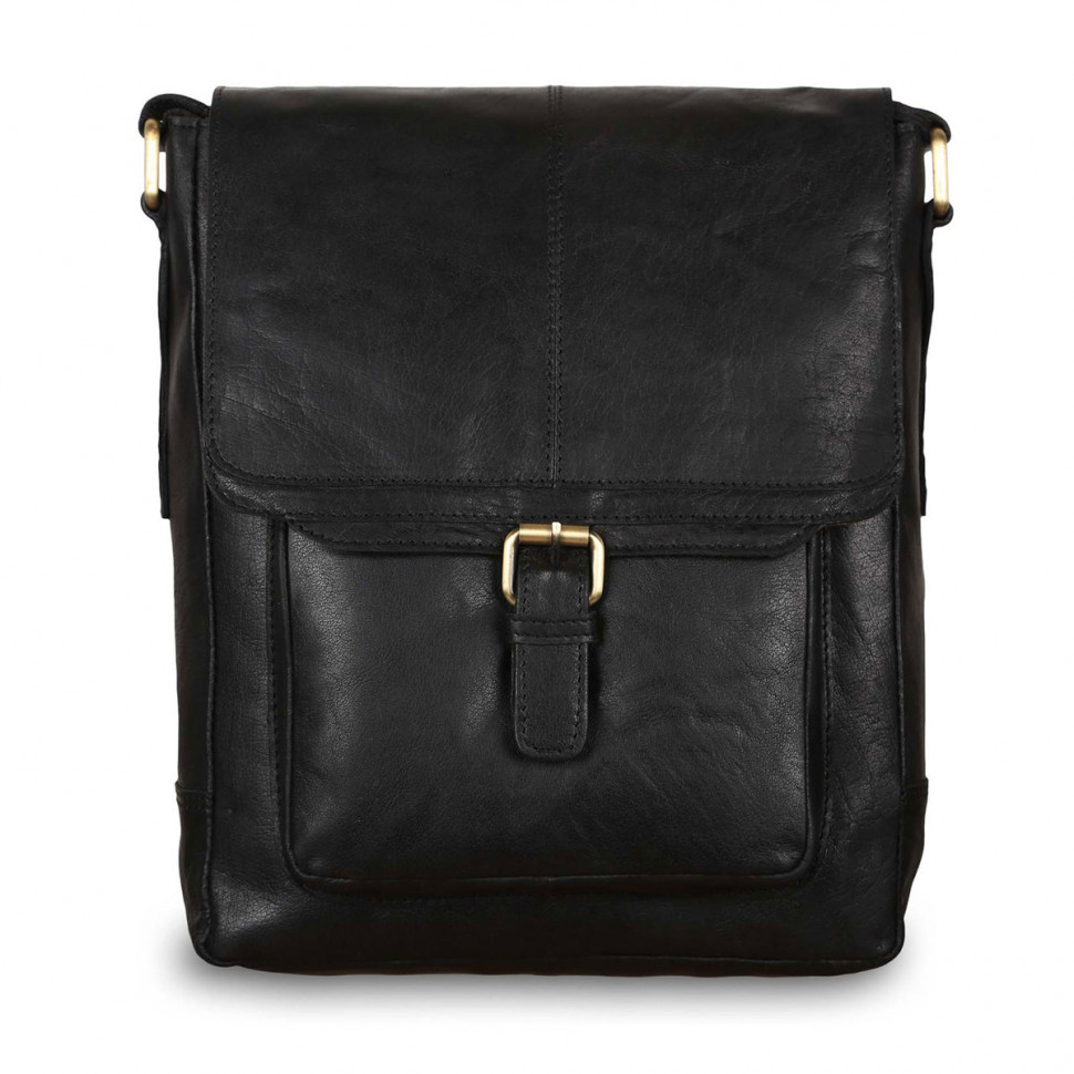 Мужская кожаная сумка Ashwood Leather G-32 Black фото 1 &mdash; 2chemodana