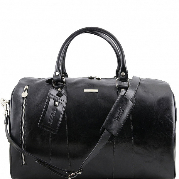 Сумка мужская дорожная кожаная Tuscany Leather TL141216 black фото 1 &mdash; 2chemodana