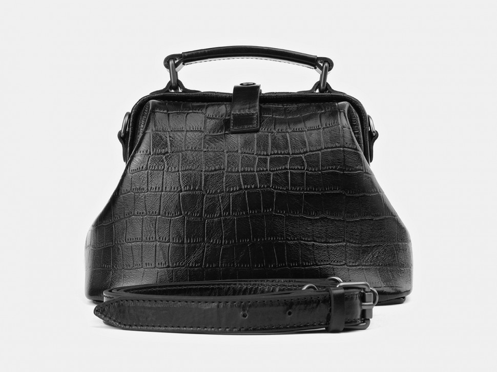 Женская кожаная сумка Alexander TS W0013 Black Croco PG фото 1 &mdash; 2chemodana