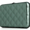Стеганый алюминиевый кошелек OGON Quilted Button Платина QB platinum фото 3 &mdash; 2chemodana