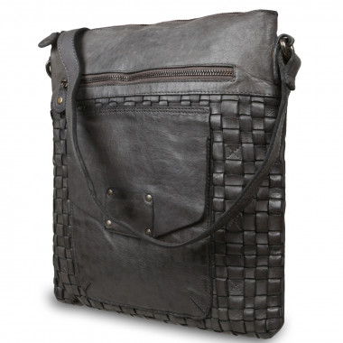 Женская кожаная сумка Ashwood Leather D-72 Dark Grey &mdash; 2chemodana