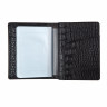 Женская кожаная обложка для паспорта и автодокументов Sergio Belotti 7301 croco black фото 4 &mdash; 2chemodana