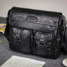 Мужская кожаная горизонтальная сумка через плечо BRIALDI Ontario relief black BR12995EA фото 15 &mdash; 2chemodana