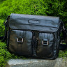 Мужская кожаная горизонтальная сумка через плечо BRIALDI Ontario relief black BR12995EA фото 17 &mdash; 2chemodana