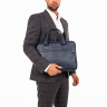 Мужская кожаная деловая сумка Lakestone Anson Dark Blue 926008/DB фото 7 &mdash; 2chemodana