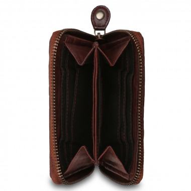 Женский кожаный кошелек Ashwood Leather D-80 Cognac &mdash; 2chemodana