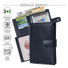 Мужское кожаное портмоне + обложка для документов BRIALDI Bravo relief navy BR49271LM фото 13 &mdash; 2chemodana