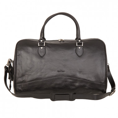 Мужская кожаная дорожная сумка Gianni Conti 9402295 черный &mdash; 2chemodana