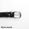 Мужской кожаный ремень [в деревянном футляре] WILD BEAR RM-003f Black Premium универсальный фото 2 &mdash; 2chemodana