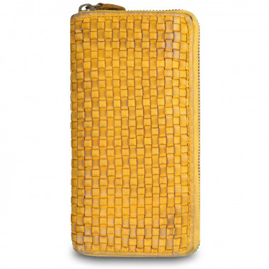 Женский кожаный кошелек Ashwood Leather D-81 Yellow &mdash; 2chemodana