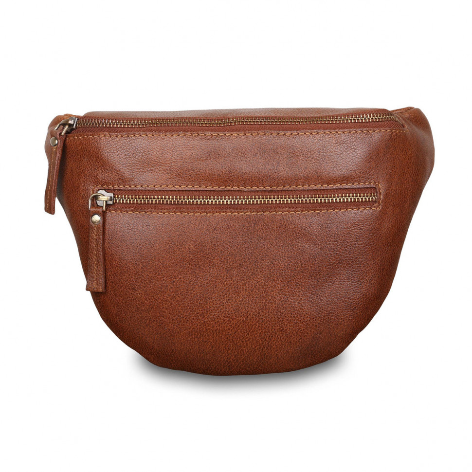 Мужская кожаная поясная сумка Ashwood Leather M-54 Tan фото 1 &mdash; 2chemodana