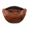 Мужская кожаная поясная сумка Ashwood Leather M-54 Tan фото 5 &mdash; 2chemodana